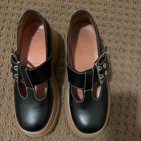 Ganni T-Strap Creepers - 7 - Picture 4 of 4